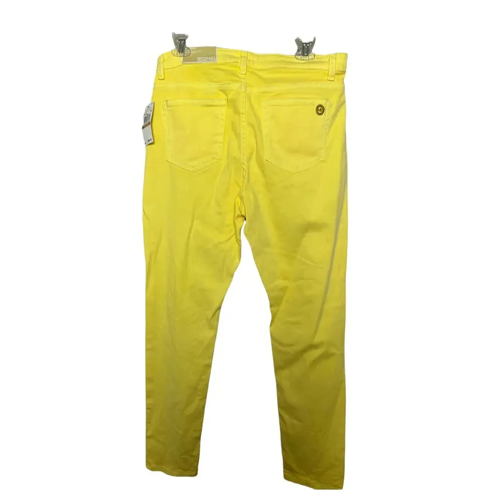 Michael Kors Basic Womens Lemon Straight Leg Pants Sz 12